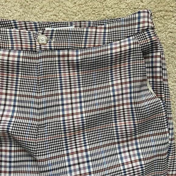 AnthropologieMalcolm Plaid Tapered High Rise Cropped Trouser Pants